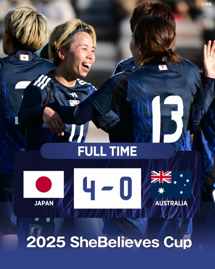 熱身賽日本女足4-0澳大利亞女足，田中美南2射1傳&長(zhǎng)谷川唯任隊(duì)長(zhǎng)