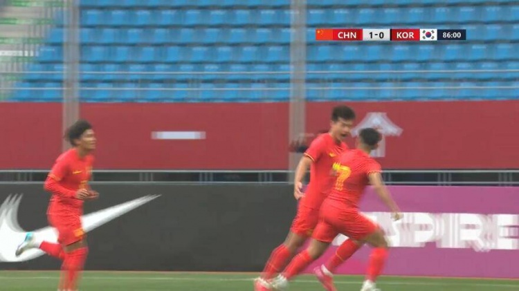 U22國足1-0韓國全場數(shù)據(jù)：控球率49%落后韓國，10射7正領(lǐng)先對(duì)手
