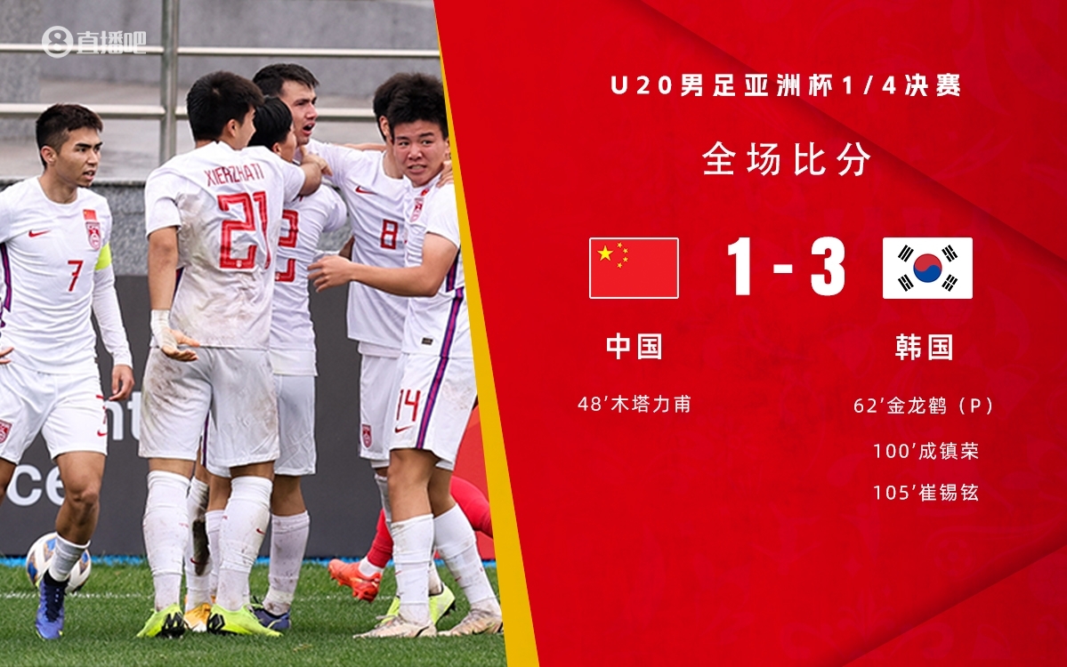 復(fù)仇！U22國足絕殺復(fù)仇韓國，2年前U20亞洲杯加時(shí)憾負(fù)無緣世青賽