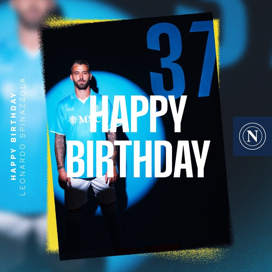 生日快樂！那不勒斯官方發(fā)文慶祝斯皮納佐拉32歲生日