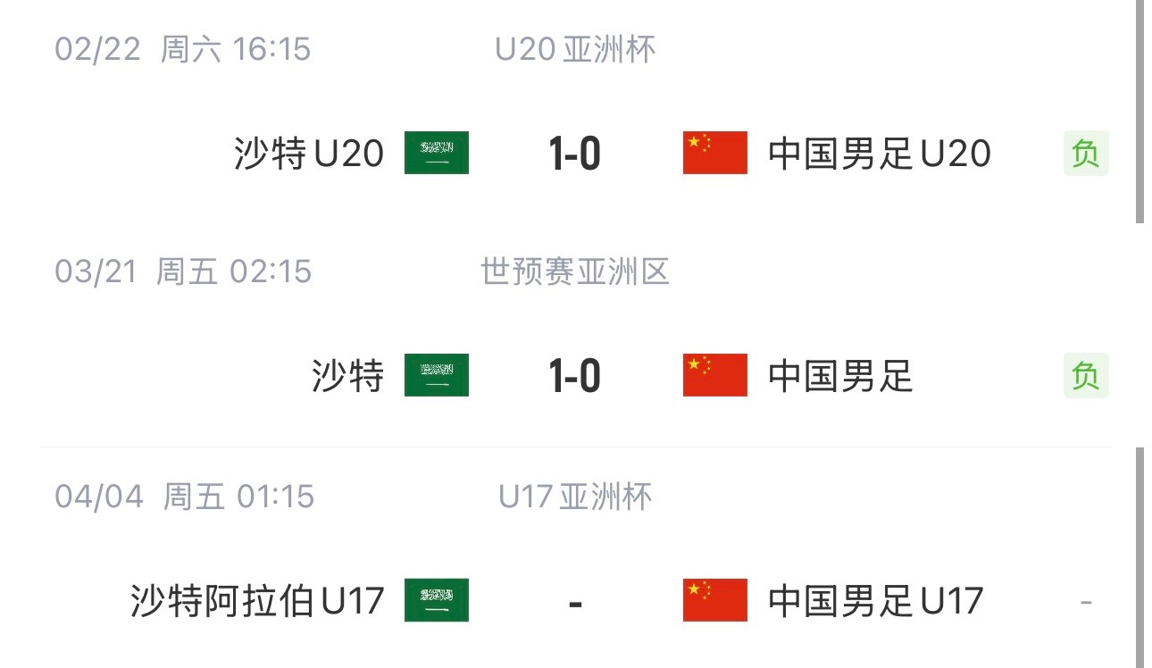 國(guó)字號(hào)三遇沙特！國(guó)少U17亞洲杯首戰(zhàn)對(duì)陣沙特，此前國(guó)足&國(guó)青均負(fù)